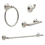 Delta KA-WIN-4-SS Windemere 4-Piece Accessory Kit, Stainless [並行輸入品]
