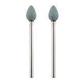 プロクソン(PROXXON) 軸付き砥石2本 【卵型6.5mm 軸径2.35mm GC砥石150番】 No.26778