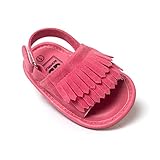 Sabeユニセックス幼児ベビー夏サンダルソフトソールタッセルPrewalker滑り止め靴 カラー: レッド