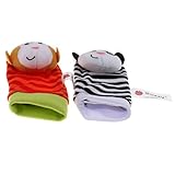 【ノーブランド品】幼児　赤ちゃん　柔らかい　靴下　おもちゃ　ふくらはぎ　ガラガラ　全6タイプ - ＃1