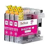 LC211M ブラザー インク LC211 マゼンタ 3本セット LC211 LC211-4PK 互換インク Brother 用 DCP-j968N DCP-J562N MFC-J737DN MFC-J837DN MFC-J887N MFC-J907DN MFC-J997DN MFC-J997DWN DCP-J767N DCP-J963N 大容量 残量表示