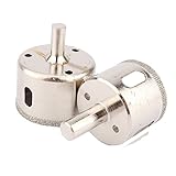 超硬 ダイヤモンド コアビット ドリル ホールソー インパクト電着　カッター 切削 陶器 大理石 ガラス タイル など　穴あけ38mm 45mm　2本のセット