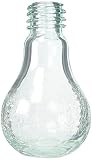 Torre & Tagus 902061A Lightbulb Glass Crackle Vase, Short, Green [並行輸入品]