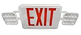 Nicor Lighting ECL1-10-UNV-WH-R-2-R 120-277V Remote LED Emergency Exit Sign [並行輸入品]
