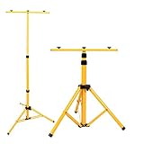 T-SUN 投光器用三脚スタンド 2灯対応可能 防水加工 伸縮 屋外作業 アウトドア