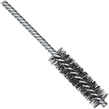 Weiler Power Tube Brush Steel Round Shank Double Stem Double Spiral 3/4 Diameter 0.0104 Wire Diamete