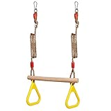 Pellor 子供遊び 吊り輪 体操吊り輪 ロープ長さ2m 調節可能 160kgまで荷重