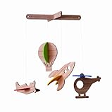 Petit Collage Deluxe Bamboo Viscose Mobile, Up In the Air by Petit Collage (English Manual)