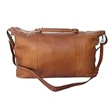 Piel Leather 2417 Large Carry-On Satchel - Saddle