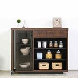 ｺﾙｸｷｯﾁﾝﾃﾞｽｸ COLK Kitchen Desk 引き出し ｶﾞﾗｽ開き戸