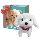 電動ペット犬 動くぬいぐるみ おもちゃ 犬 電動ロボット おもちゃ おままごとセット 一緒に お散歩 わんちゃん 動くぬいぐるみ おもしろい 犬 電動式 音声付き おままごと ごっこ遊び ペット飼う お世話 ごっこ遊び 子供用ロボット 知育玩具 萌えグッズ 景品 クリスマス プレゼント