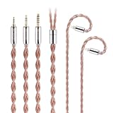 NICEHCK EarlOFC イヤホンリケーブル アップグレードケーブル 2Pinリケーブル 12芯5N OFC+5N銀メッキOFCケーブル 金属製コネクタ 交換ケーブル 着脱式 hifiリケーブル 1.2m イヤホン DIY (4.4mm 0.78 2Pin)