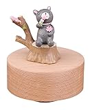 ユニークな猫のミュージカルボックス、空のメロディー城、あなたの友人のための素晴らしいギフト