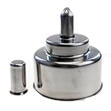 アルコールランプ (ステンレス製トーチ付) 防爆 200 ml 火 シール 金属製のアルコール バーナー 綿芯