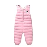 Cute Minor　韓国風　ファッション　痩せる　厚い　保温　　キャンディー色　中小　男女兼用　児童　ビロード　つりズボン (120cm, ピンク)