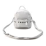best-topshop Shoulder Bag with Zipperレディースガールズ、レザーミニバックパック旅行キャンプカジュアルポーチ財布ショッピングパーティー学校アウトドア 7.48 x 