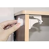 Baby Safety Lock Magnetic Locks for Cabinet, Drawers, Closet - Invisible Child Proofing Locks - 8 Lo