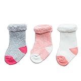 (ベビリッチ)BEBIRICH あったか ベビー 靴下 3足 セット 赤ちゃん ソックス beaa030 (Saset)