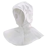 [ミドリ安全] クリーンウェア クリーン フード 男女兼用 制電 通気性 VC01W ホワイト L