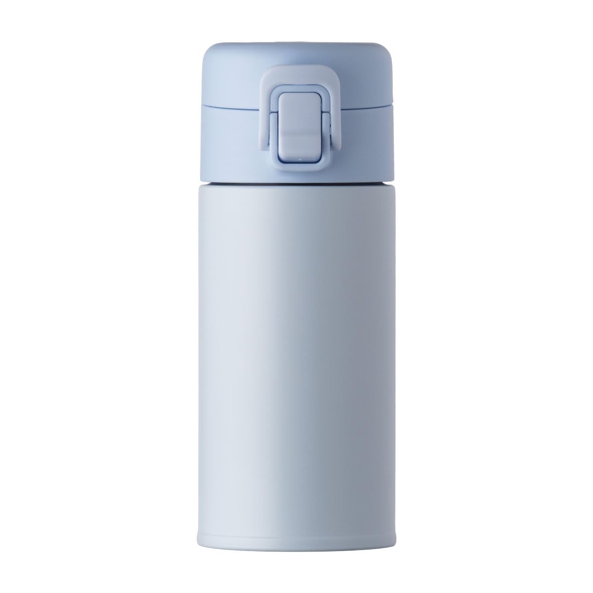 アトラス Basic Products 水筒 340ml 保温 保冷 真空断熱 ワンタッチ 飲み口 広口 ライトブルー AWR-340LBU | ベーシックプロダクツ,シンプル,かわいい,ワンタッチオープン,コンパクト,持ち運びやすい,コーヒー,紅茶