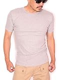 (アビレックス) AVIREX 半袖 Tシャツ クルーネック 無地 デイリーウエア 6143502 グレー M