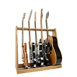 WOODWORKS 日本製 ギタースタンド エレキギター用 5本掛 (ライトブラウン)EG5L