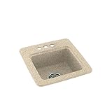 swaoi| # Swanstone bs01515.040 – 3 15-in X 15-inソリッドサーフェスバー/準備シンク3-hole、バミューダ砂、