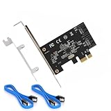PCI-E拡張アダプタボード PCI Express to SATA 3.0 2ポート SATA3 6Gbps拡張アダプタボード 大型シャーシ/小型シャーシを使用でき (Pci-eからsata3.0拡張カード) Windows 7/8/8.1/10 Mac Linux 対応 PCI Express x1 X4 X8 X16 用