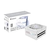 GIGABYTE AORUS Elite P1000W アイス電源 - PCIe 5.0、80 Plus プラチナ、完全モジュール設計、120mmファン、ATX 3.0互換、EUプラグ
