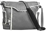 Wallaboo Essential Diaper Bag Durable Faux Suede, Grey by Wallaboo [並行輸入品]