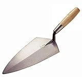 Kraft Tool RO110-12L W. Rose Limber Philadelphia Brick Trowel with 6-Inch Wood Handle, Standard Shan