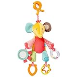 Fehn Safari Activity-toy elephant with clamp (animal + act.) by Fehn