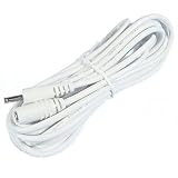 inShareplus 12ft DC Extension Cable 5.5mm UL2464 20AWG 12V 24V with 2.1 X 5.5 Barrel Power Plug Conn