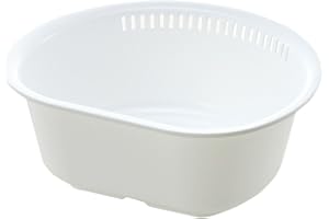 リッチェル 洗い桶 ホワイト 5.4L シェリー D型 L 抗菌加工