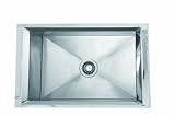 Lenova SS-RIM-BS Rim Big Single Bowl Undermount/Topmount Stainless Steel Kitchen Sink by Lenova