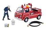 トミーテック (TOMYTEC) トミカラマヴィンテージ 1/64 LV-68c スバル サンバー ポンプ消防車 完成品 ダイキャスト製ミニカー + ABS・PVC製 人形・小物 セット