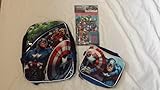 Marvel Avengers Assemble Captain America Thor Hulk Backpack, 7 pc. Calculator Set & Matching Lunch K