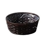 定番バスケット　茶竹カゴ　丸タイプ　鉢カバー　SKB-06　Bamboo