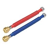 EZ-FLO 437324 Stainless Steel Corrugated Water Heater Connectors 3/4-Inch Fip X 3/4-Inch by EZ-Flo