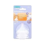 1パックNaturalwave遅い流れの乳首2 (Lansinoh) (x 6) - Lansinoh NaturalWave Slow Flow Teats 2 per pack (Pack of 