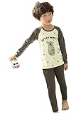 (チェリーレッド) CherryRed 子供 子供 子供パジャマ ルームウェア 寝間着 上下2点セット 女の子 男の子 綿 120 3#