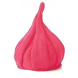 とんがりニット帽 キッズ帽子 ねじり帽子 柔らかニット帽 帽子 キャップ どんぐり帽子 かわいい 子ども 女の子 男の子 秋 冬 シンプル カラバリ 赤ちゃん - ピンク