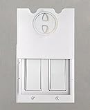 HomeStar Baby Switch Guard (double rocker switch, white) by DHT Ventures