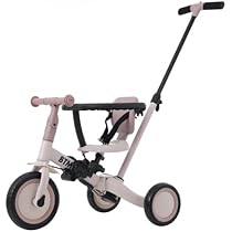 【美品】BTM 子供用三輪車　4in1 ベージュ Amazon.co.jp: BTM 子供用三輪車 4in1 三輪車のりもの 押し棒