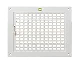 角型レジスター 開閉：上下レバー式シルバーホワイト SPRN-150x200　　新協和