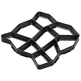 ノーブランド品　DIY　プラスチック　成形　舗装　金型　庭　装飾　ガーデニング　セメント　レンガ　モールド　43 * 43 * 4　2PCS