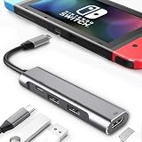 3XI usb-c ハブ 4in1type-c ハブ アルミニウム製 軽量で耐久性のあるusb-c hdmi 4K HDMI対応 PD100W給電 USB3.0 USB2.0 （グレー）