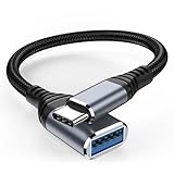 Type-C 変換アダプタ USB C 変換アダプタ 18CM タイプC USB3.0 OTGケーブル 5Gbps高速データ転送 USB C (オス)- USB A(メス) Type-C端末とType-A機器接続