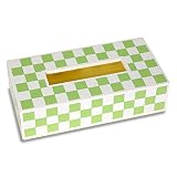 タツクラフト ティッシュボックスカバーケース モザイク G 緑