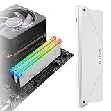 EZDIY-FAB 新しいバージョン RGB RAM 冷却 メモリヒートシンク アドレサブル RGB LED機能搭載 (デスクトップ オーバークロックPC用 メモリ)-白い 1本1セット [PI061]